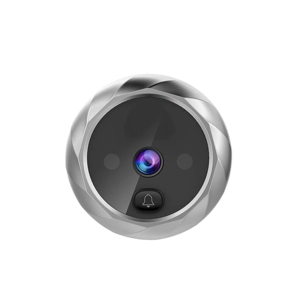 2,8 pollici 6 mesi di tempo standby video campanello spioncino (argento)