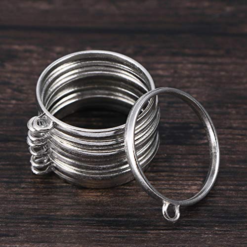 HEALLILY Tondo Aperto Lunetta Pendente Ciondolo