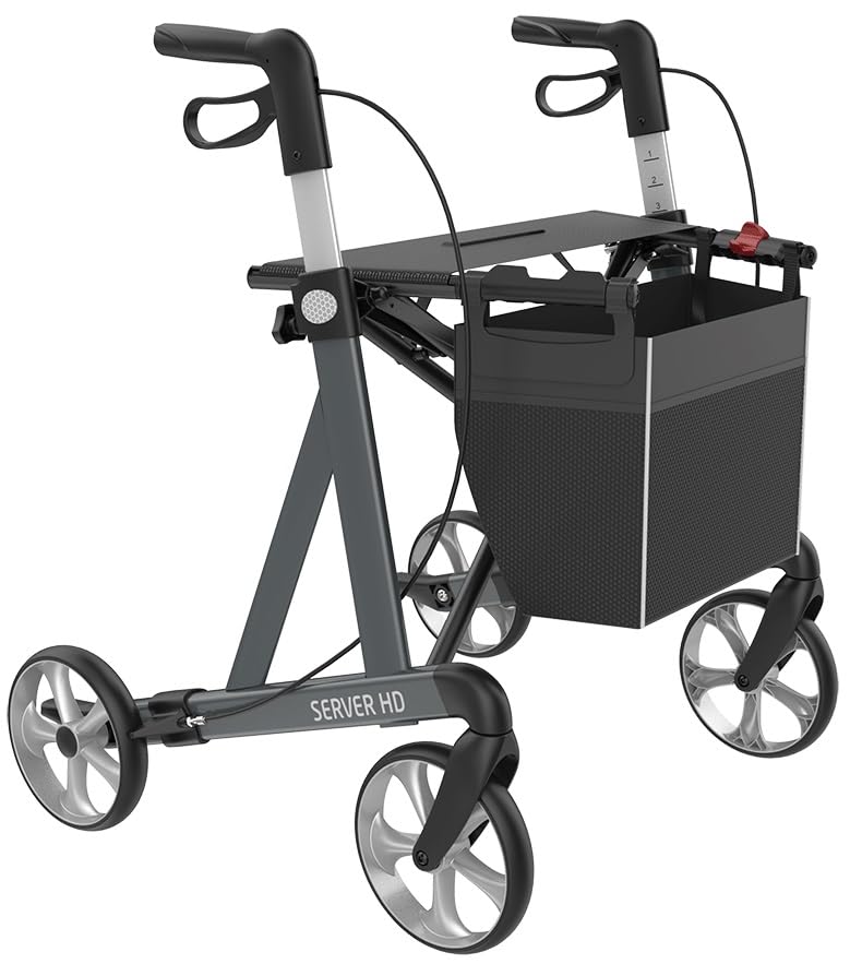Déambulateur XL serveur HD Rehasense rollator pliable charge lourde