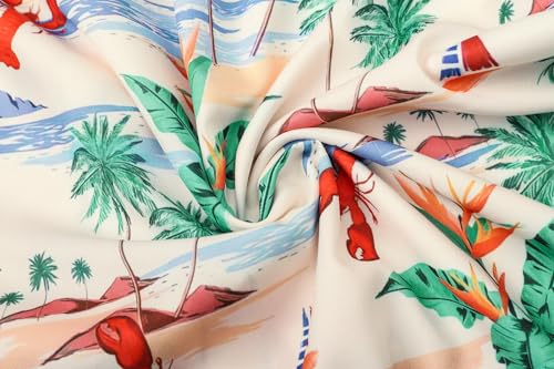 Image of Cromoncent Matching Hawaiian Outfits for Family, Dad and Son Matching Luau Beach Tropical Shirts Mommy Daughter Tropical Sets