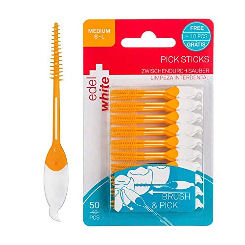 Edel+White Pick Dental Sticks Medium S-L - 50 pack
