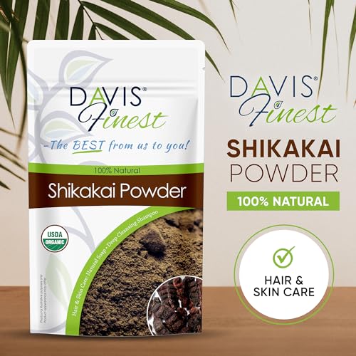 Davis Finest Organic Shikakai Powder 250g, Ayurvedic, SLS-Free Soap Shampoo, Deep Cleansing, Dry Itchy Scalp, Damaged Hair - Image 2