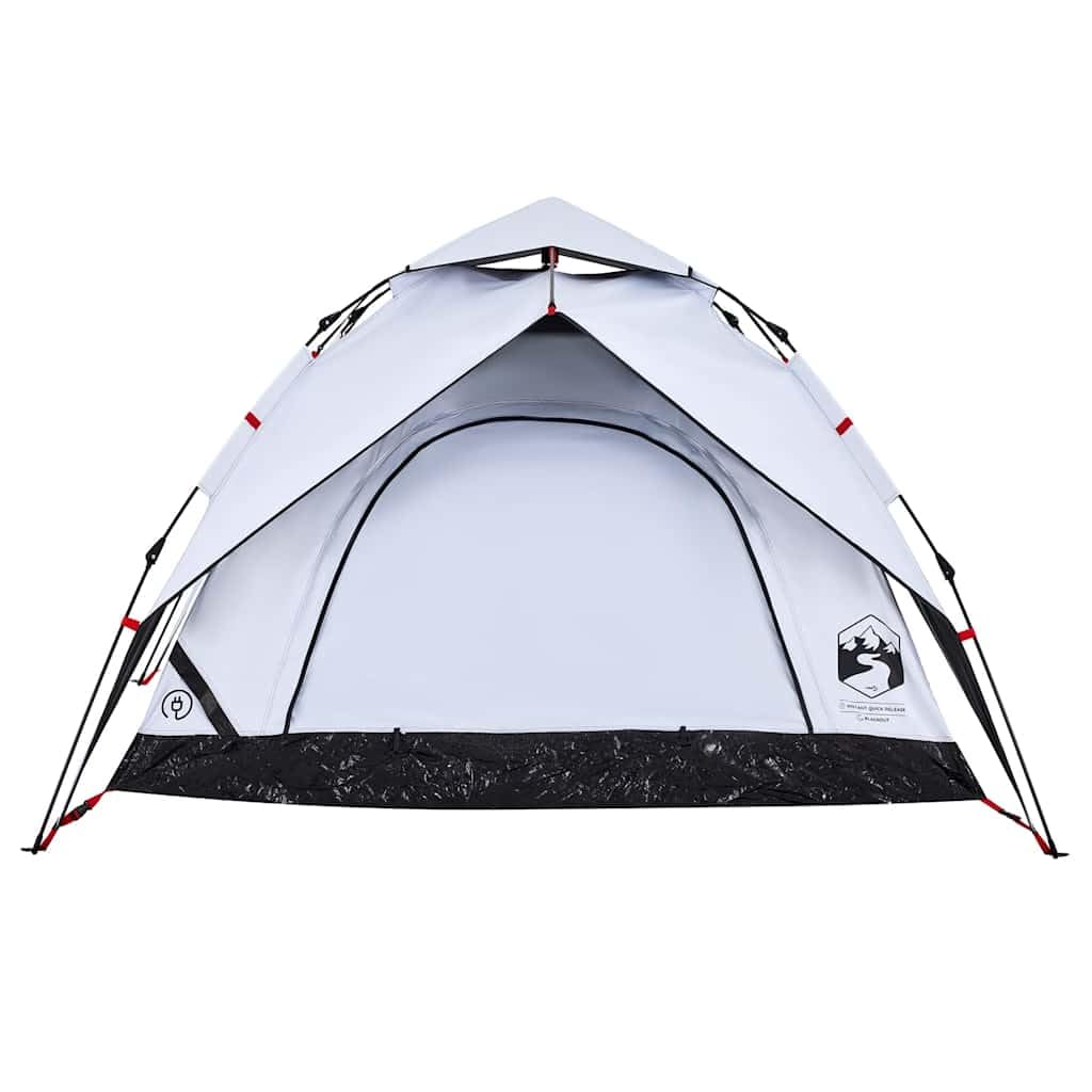 Tienda de campaña domo para personas, verde, con sistema de liberación rápida, tienda familiar impermeable para aventuras al aire libre, protección contra insectos, conexión E