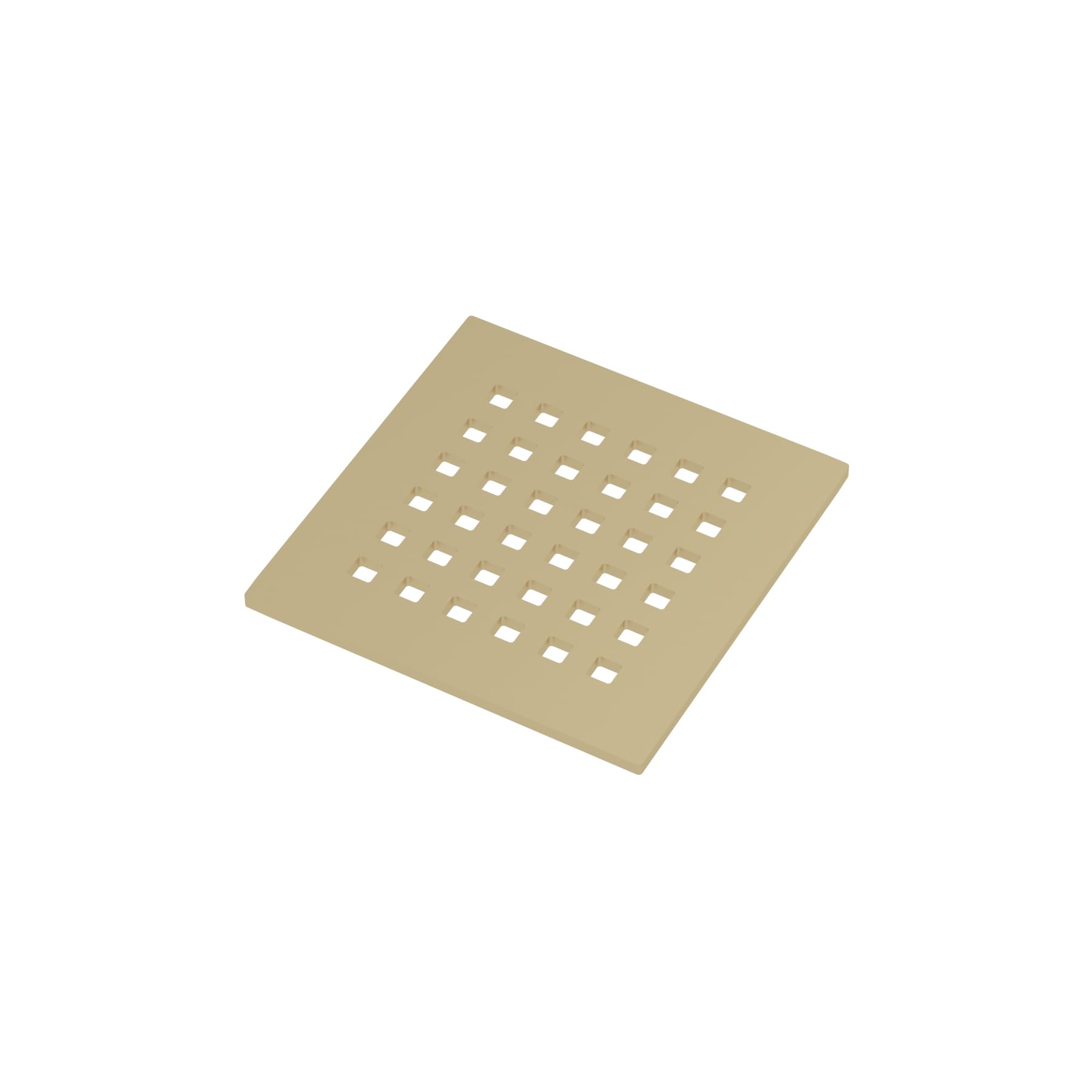 Modern Bathroom Brushed Brass Square Shower Tray Floor Waste Drain Cover Easy Fit Wet Room Drain Accessory