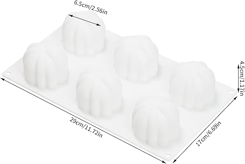 Miniatura 2 de Moldes de silicona para tartas de Halloween, cupcakes de calabaza 3D, bandeja de molde de mousse de postre para Acción de Gracias, dulces,