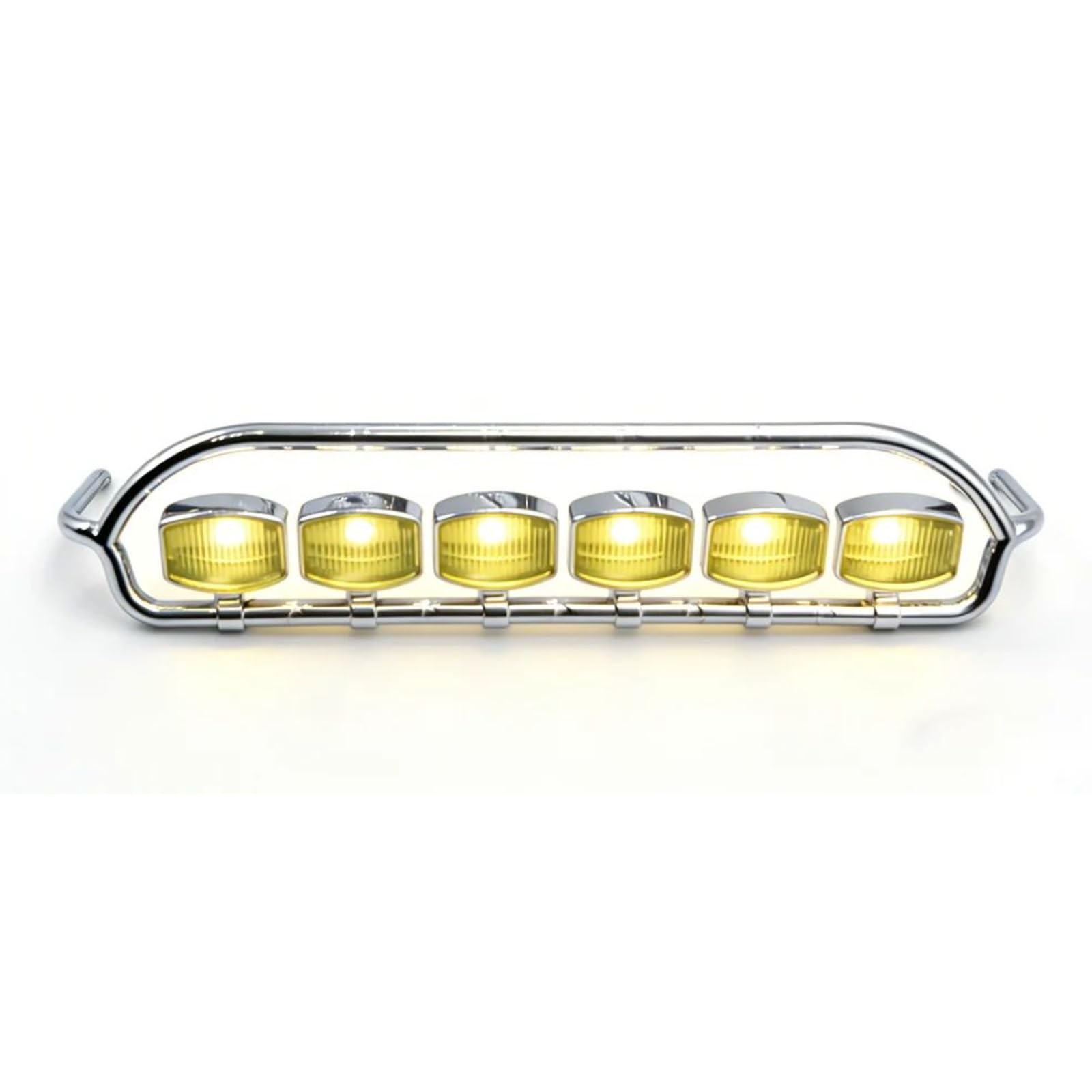 6 Paralumi Quadrati Per Tamiya Per SCANIA 770S Per MAN 1/14 Parti Accessori | Paralumi elettrolitici leggeri Tetti 1/14 aggiungono elegante dettaglio in scala finitura metallica.(YELLOW)