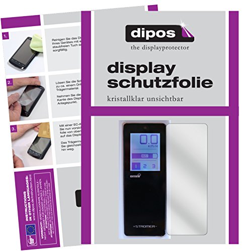 dipos I 3X Schutzfolie klar kompatibel mit Stromer ST2 Omni-Display Folie Displayschutzfolie