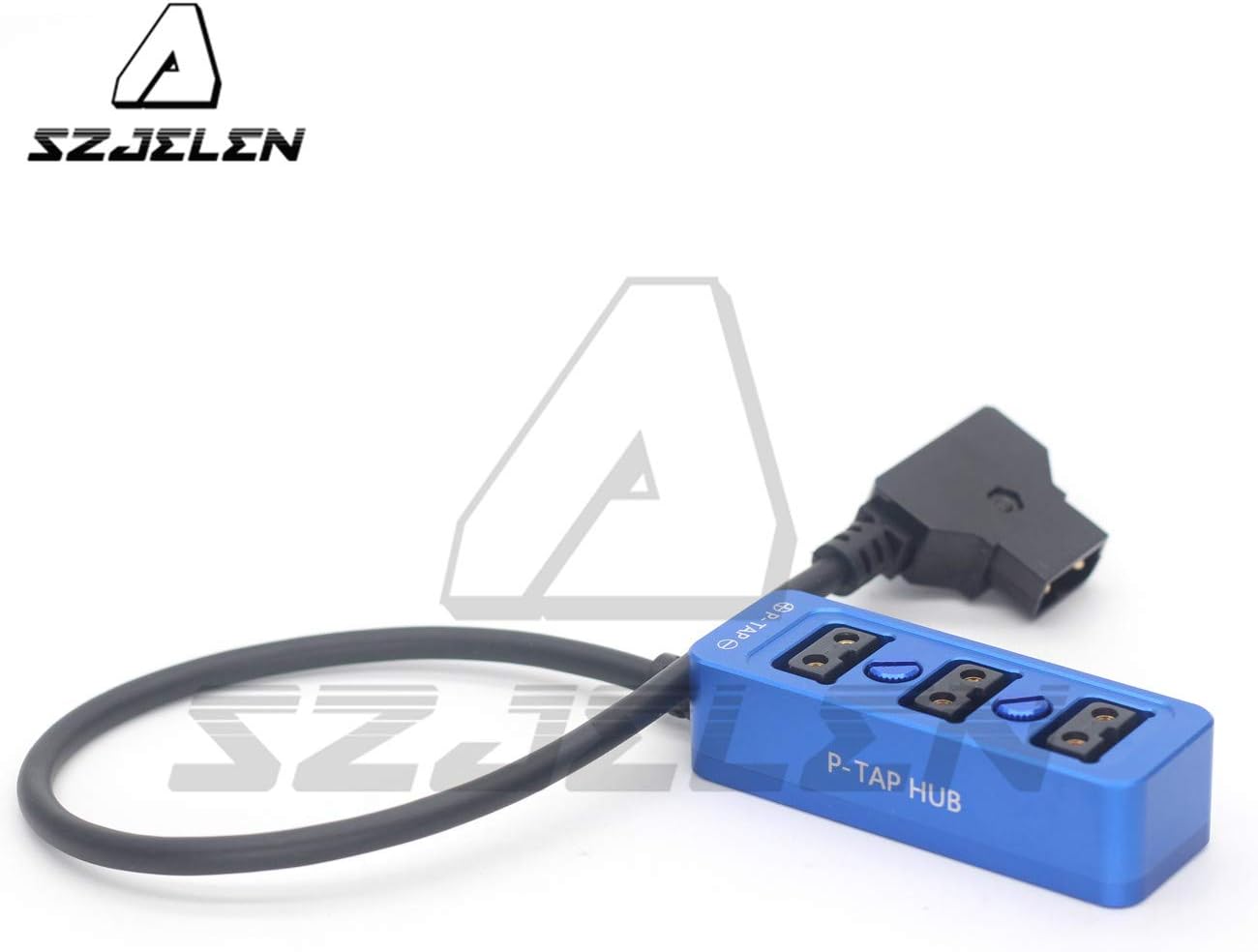 Lоwеѕt Prісе SZJELEN Metal Triple P-TAP D-tap Splitter,D-tap to 3ports D-tap P-tap Splitter Cable for Photography Power,Dtap Three-Way Splitter (Blue)