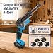 Mini Akku Bandschleifer für Makita 18V, Bandfeile 16 Bänder, Ohne Akku