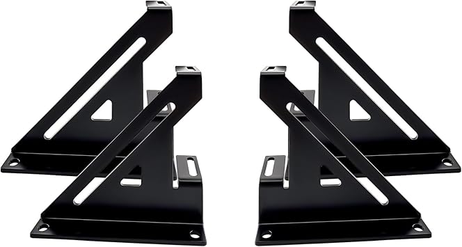 Steel 2 Amp Amplifier Rack Coated by Black Powder Used for Car Audio Systems Stacking Brackets for Sound Equipment