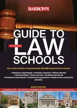 Paperback Barron's Guide to Law Schools Book