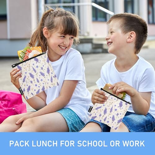Bolsas de merienda reutilizables con cierre, pack de 3 miniatura 6
