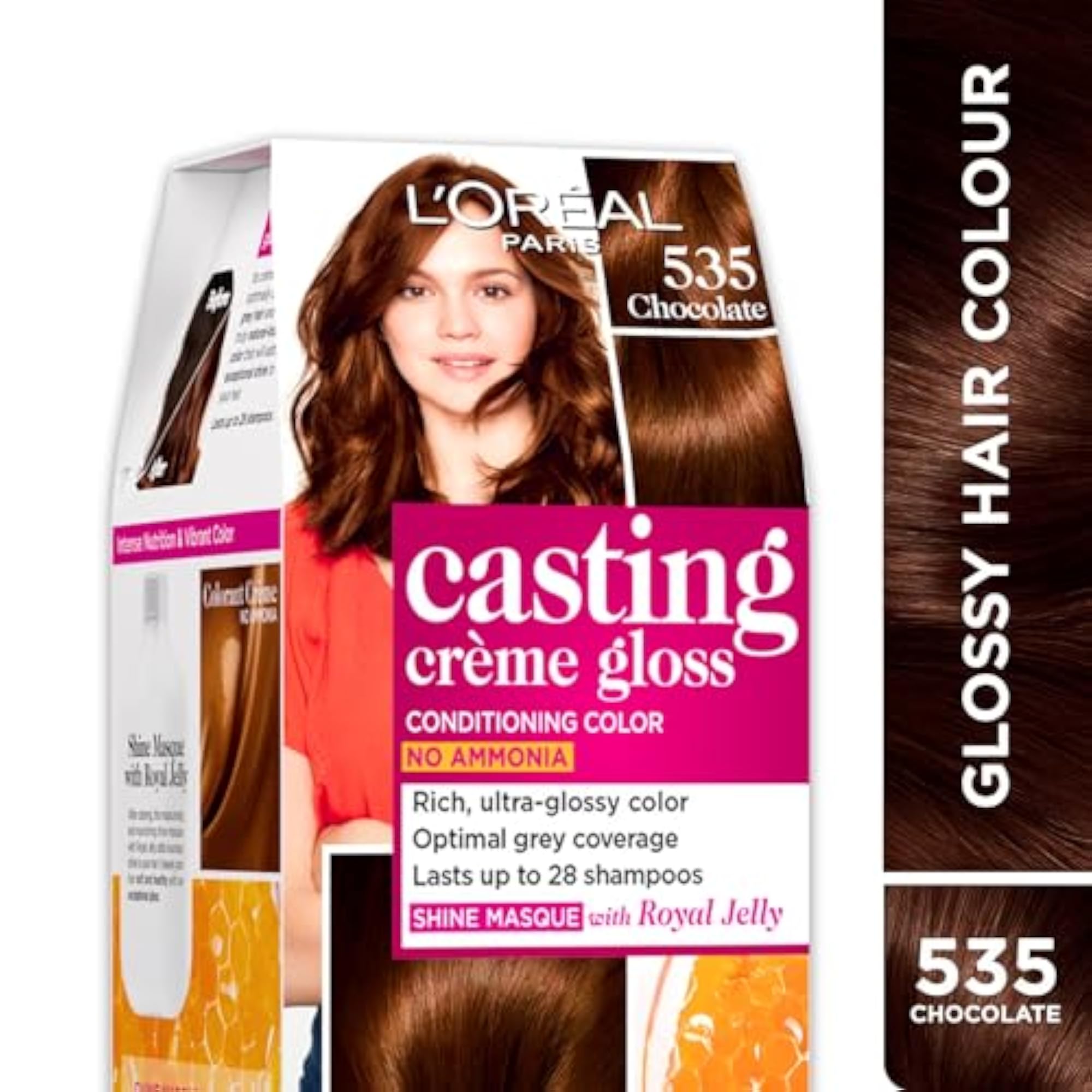 L'ORÉAL Casting Creme Gloss Hair Color, 535 Chocolate