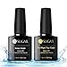 UR SUGAR 7.5ml Gel Nail Polish Top Coat and Base Coat Set UV LED Soak Off No Wipe Top Coat Upgraded Formula Shine Finish and Long Lasting Functional Gel Nail Kit 2 Bottles