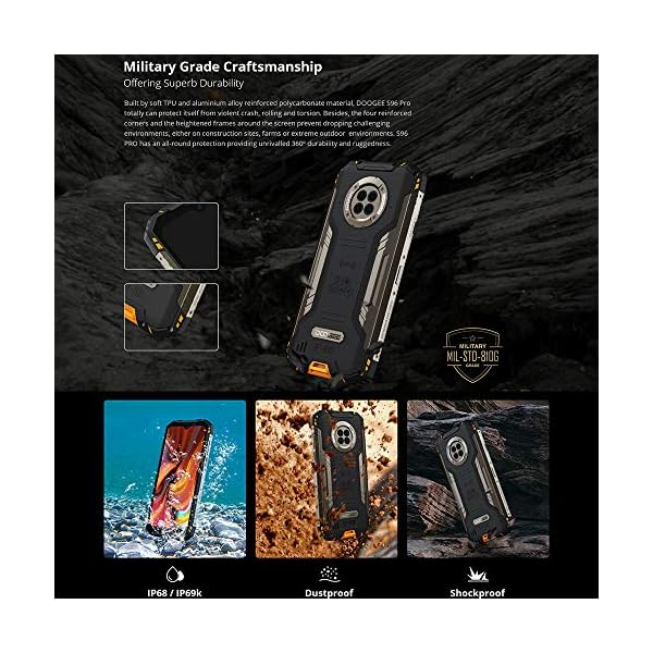 Rugged-Smartphone-Unlocked-DOOGEE-S96-Pro-Android-10-Octa-core-8GB-128GB-Waterproof-Smarthone-48MP-Rear-Camera-20MP-Night-Vision-Camera-622-HD-6350mAh-Battery-Dual-SIM-4G-Rugged-Phone-Green DOOGEE Rugged Smartphone Unlocked S96 Pro Android 10 Octa-core 8GB + 128GB Waterproof Smarthone, 48MP Rear Camera + 20MP Night Vision Camera, 6.22" HD+ 6350mAh Battery Dual SIM 4G Rugged Phone -Green