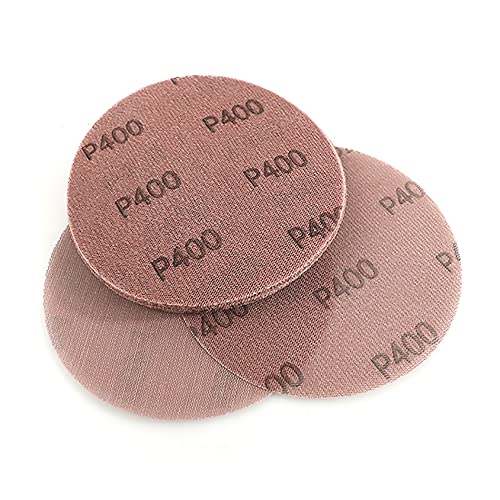 Kcmell 20PCS 150mm Mesh Sanding Discs 400 Grit, 6 Inch Hook and Loop Sanding Pads