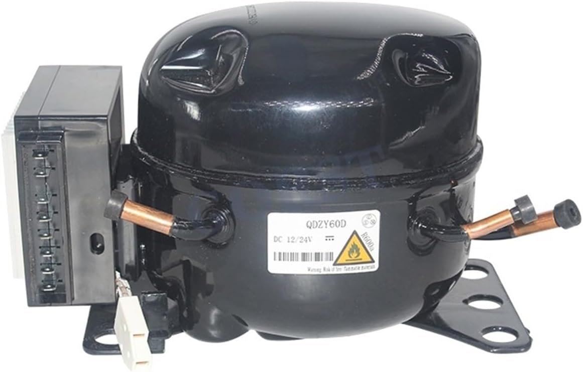12V 24V DC Car Refrigeration Air Compressor Fridge Freezer Compatible with Marine Solar QDZY60D QDZY35G QDZY43G QDZH65D R600A