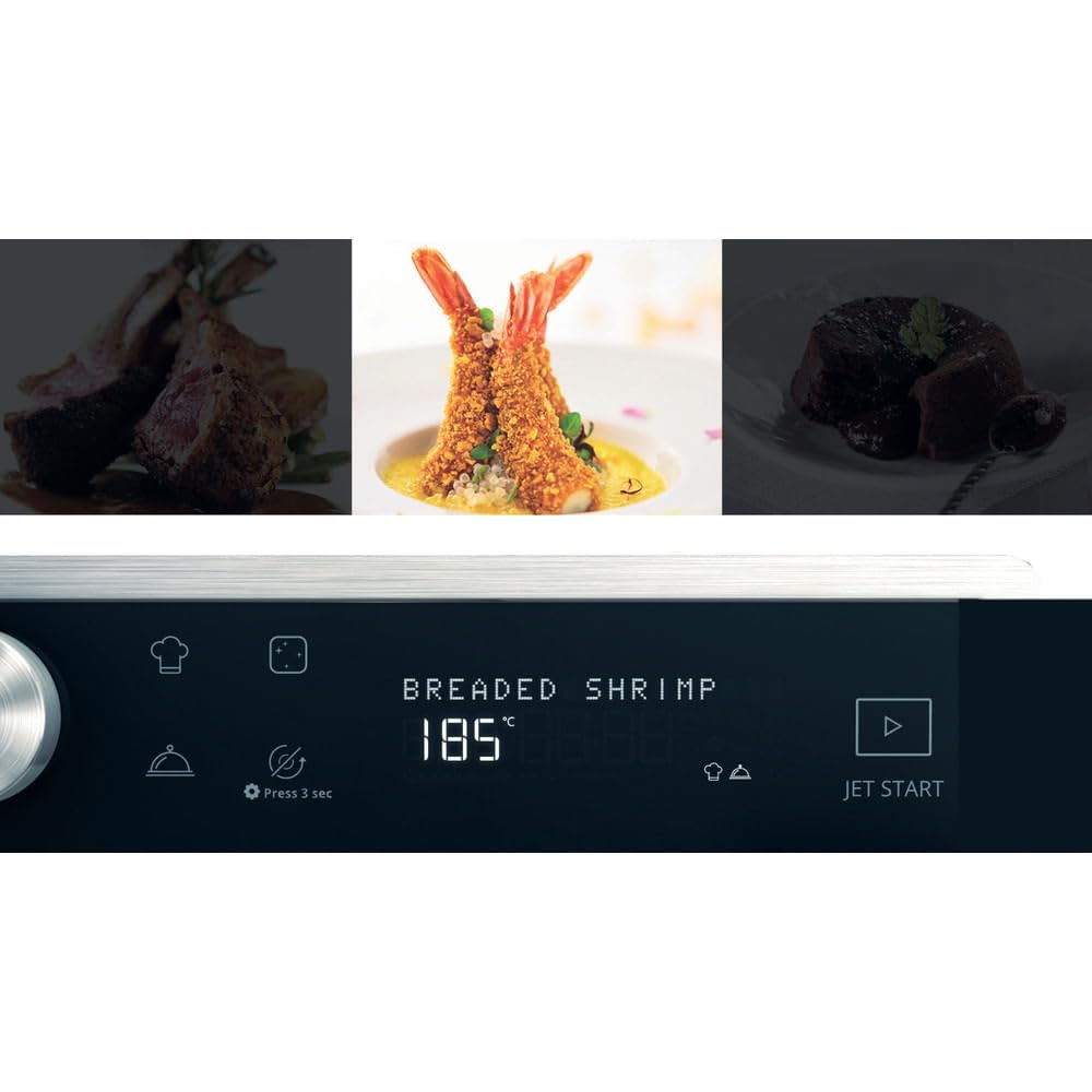 WHIRLPOOL MWSC 9133 SX - Forno Microonde Combinato, 33L, 1000W, 7 Livelli Potenza, Grill, Vapore, Crisp, Ventilato - Tecnologia Cottura Ottimale Automatica, Elettrodomestici Cucina - 49L x 37,3H x 54P