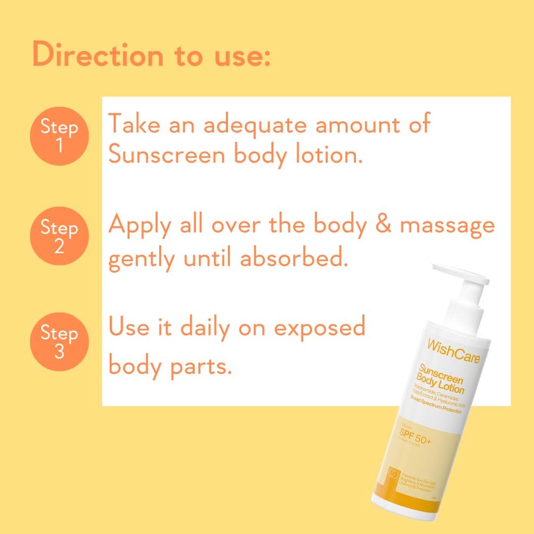 WishCare Sunscreen Lotion SPF 50 - No White Cast -5
