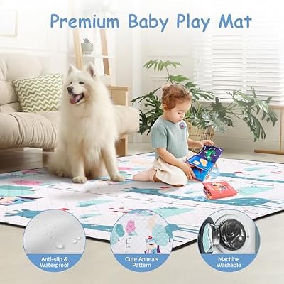 JINXIA Baby Playpen with Mat 75*59, Large Play Pen for Babies and Toddlers with Soft Breathable Mesh, Climb-Proof Anti-Fall Baby Playpen, Sturdy Safety Play Yard for Indoor Outdoor Fun, Grey