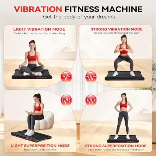 Image of Freepi Walking Vibration Pad,3 in 1 Treadmill for Home,Portable Walking Treadmill Pad with Vibration Plate