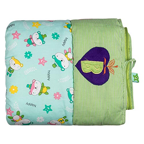 Image of Generic Dazzle Born Baby Khoya Cradle Cloth Baby Zoli With Mosquito Net (Green) - Cotton