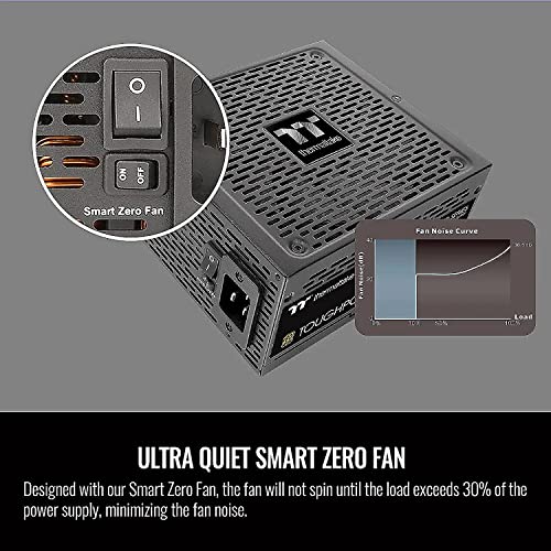 Image of Thermaltake Toughpower GF3 ATX 3.0 1350W 80+ Gold Full Modular SLI /Crossfire Ready Power Supply, PCIe Gen.5 12VHPWR Connector Included, PS-TPD-1350FNFAGU-4, 10 Year Warranty