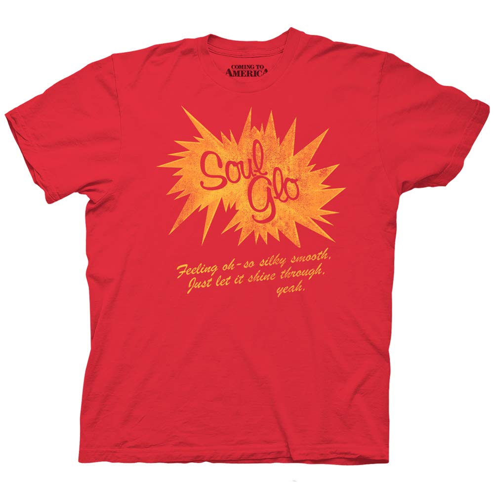 Mens Coming to America Shirt - Mens Classic Coming to America Clothing - Coming to America Soul Glo Short Sleeve Tee