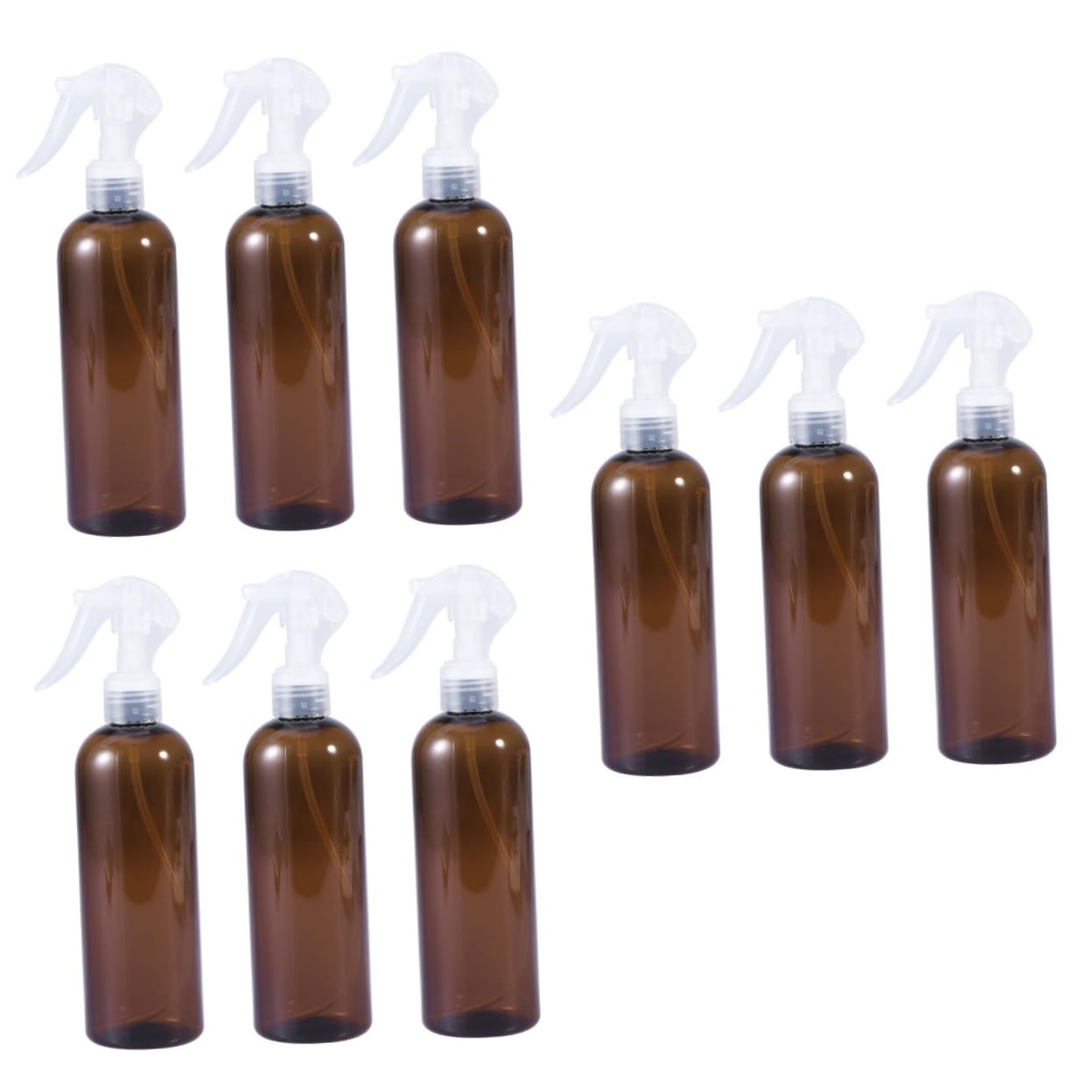 Healeved 3 Sätze Spritzpistole Flasche Wasser Sprühen Sprühflasche Wassersprüher Haarstyling-flasche Brown 3 Stücke * 3