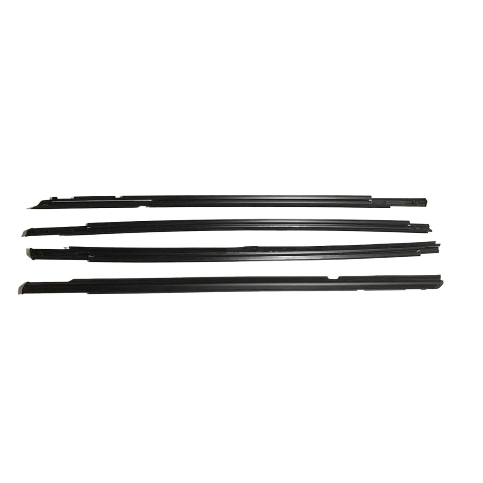 Uussup Black Rubber Seal Weather Stripping 4 Pcs Rubber Laminate 5727A005 Or Chrome Outside Window Glass For Lancer Cy Cx Weatherstrip For Fortis For Evo