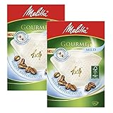 2 Boxen von Melitta Größe 1 x 4 Gourmet Mild Kaffee Filter, 80 Stück