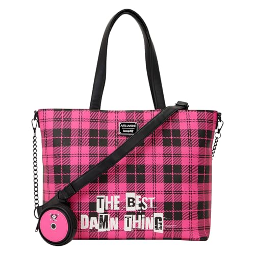 Loungefly Avril Lavigne Logo Tote Crossbody Bag miniatura 3