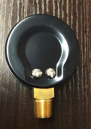 Air pressure gauge for air compressor water oil gas 2\" dial Side mount 1/4\" npt 0-200 with Color Zone - Thumbnail 2