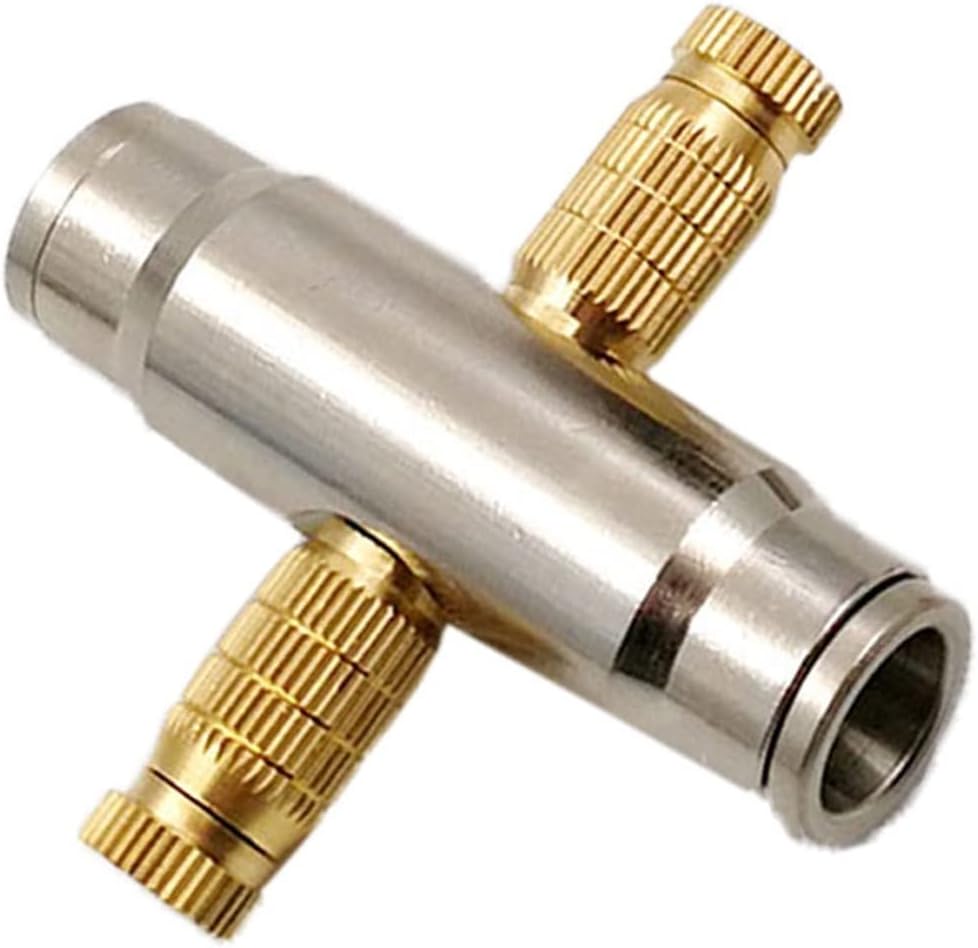 20PCS High Pressure Brass Misting Nozzles with 3/8" Interface Quick Connector, Mister Nozzles for Cooling System, Fog Nozzle Atomizing Mister Sprinkle for Patio Garden Sprayer Irrigation Tool Kit