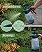 0.5 Gallon Garden Pump Sprayer, Hand Held Garden Sprayer, Water Spray Unit with Adjustable Nozzle and Extra Extended Spray
