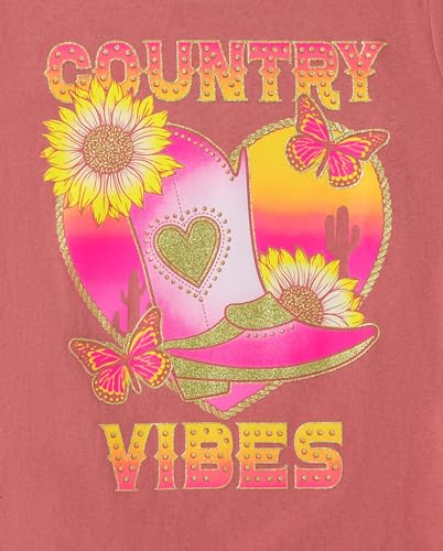 The Children's Place Girls' Assorted Everyday Short Sleeve Graphic T-Shirts, Multipack - Image 3