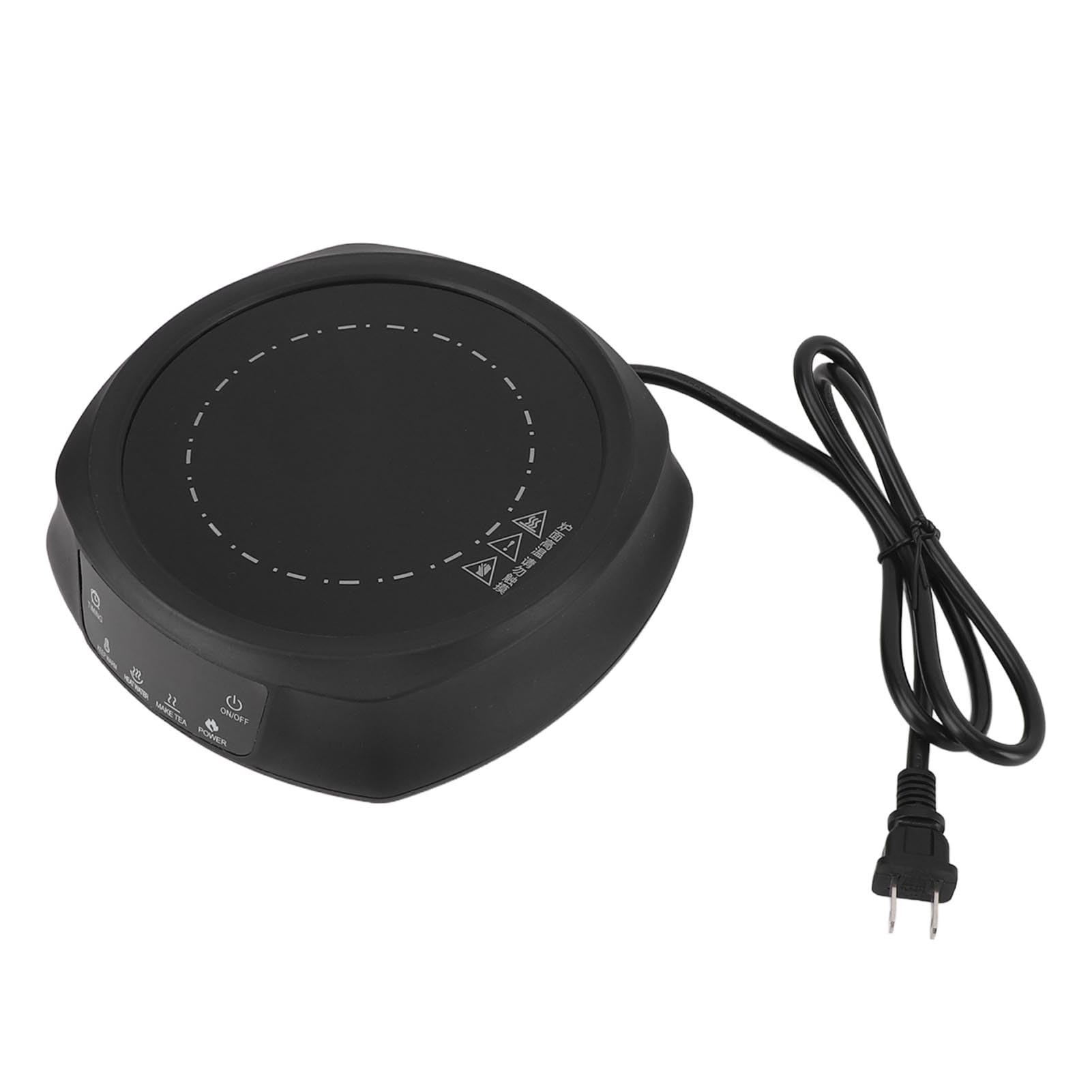 Gsycle 800W Electric Small Hot Plate, Portable Mini Stove Kitchen Cooktop Electric Heater Single Burner for Boiling Water Making Tea Coffee (Black)