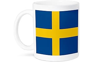 3dRose Sweden Flag - Mug, 11 oz, Multicolor