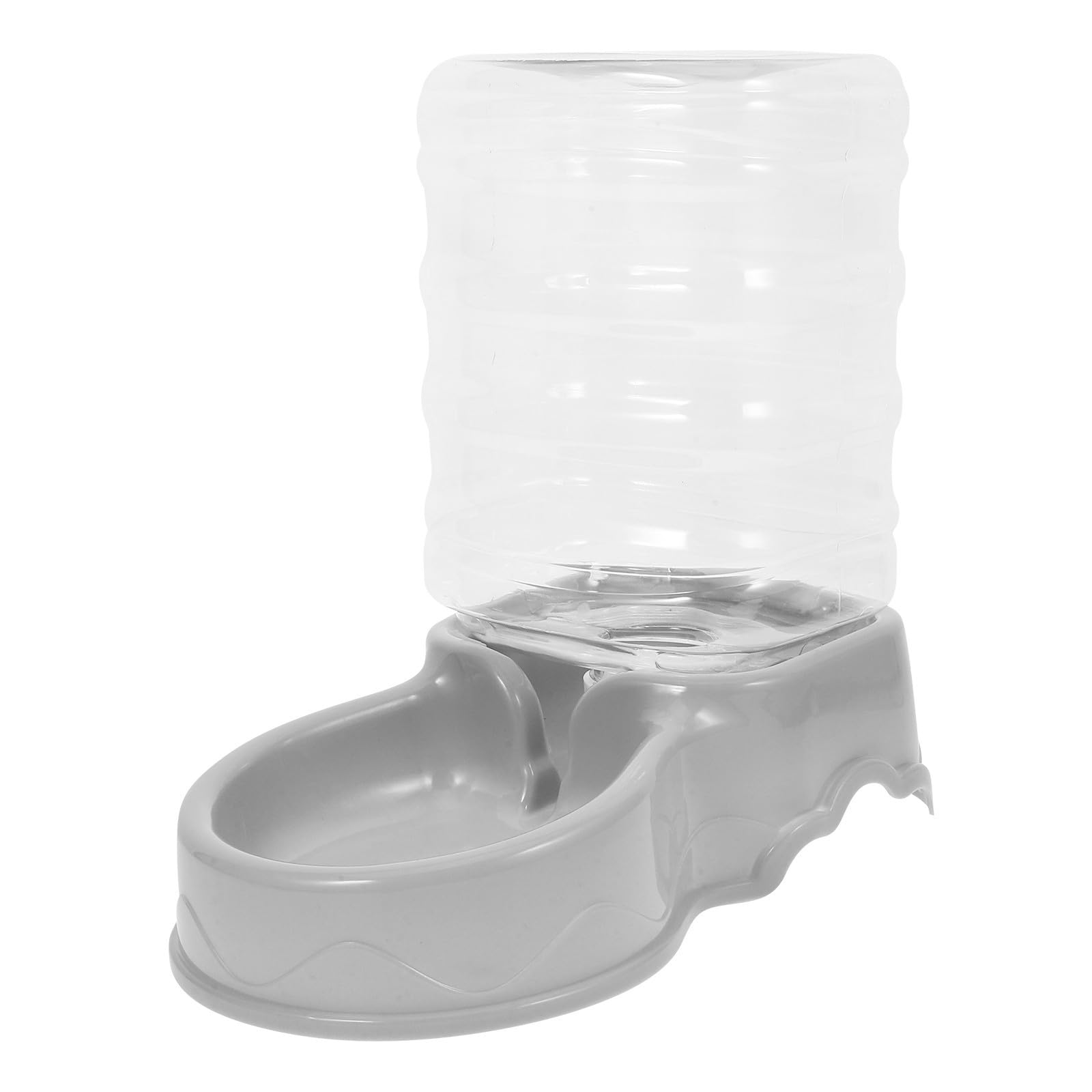 Dispensador de Agua para Gatos y Perros Autollenable 3, 5 L | Plástico, Gris Sobrio y Elegante, Uso Doméstico o Tienda Profesional, Fácil de Rellenar