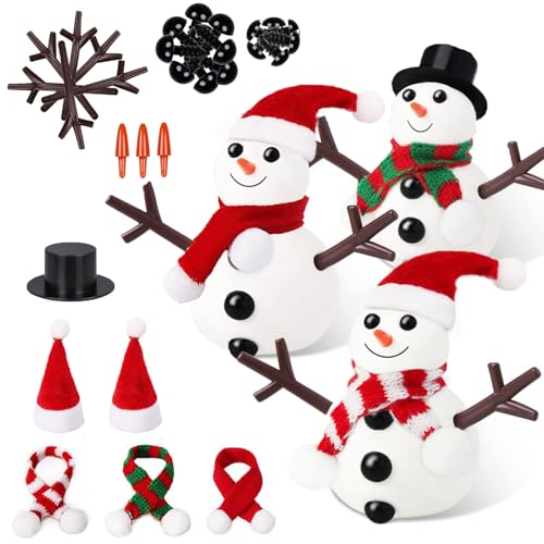 YTAXYZWR Kits de Bonhomme de Neige pour Enfants 3 pièces...
