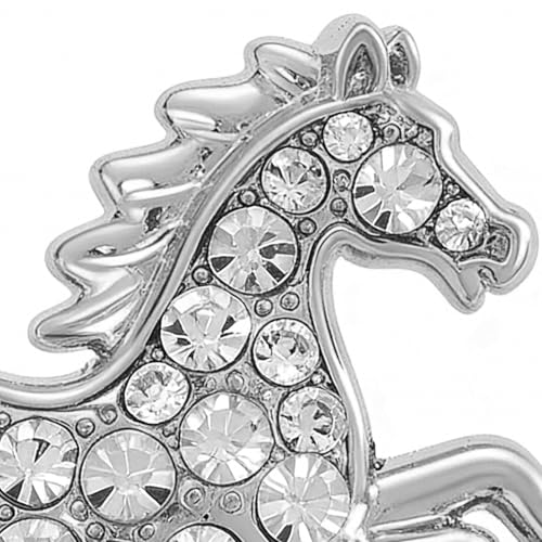Broche cheval strass pour illuminer vos pulls et manteaux d'hiver - 7