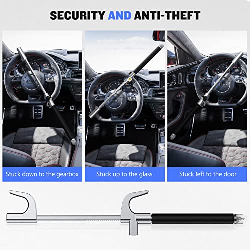 Trava de volante de carro, trava antirroubo, universal se encaixa em travas de volante para carro, t