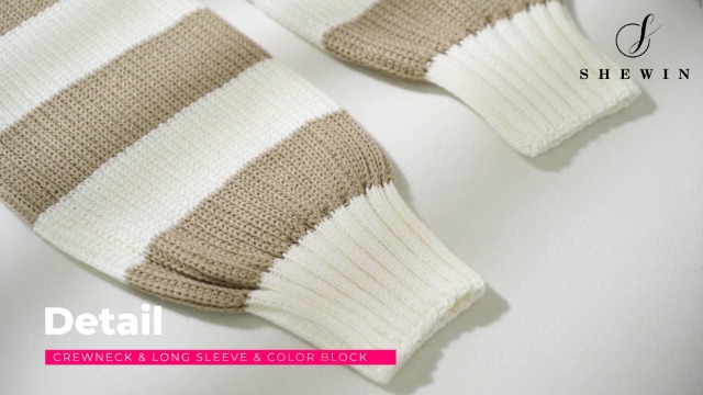 SHEWIN Casual Long Sleeve Knit Oversized Sweaters