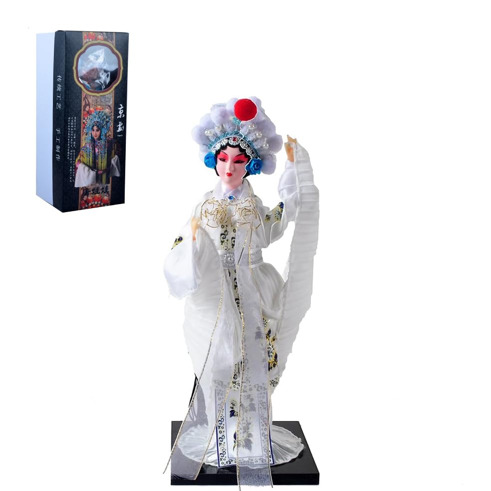 NW 12 Inch Chinese Traditional Handicraft Silk Figurine Collectible Chinese Doll Silk Doll (1802)