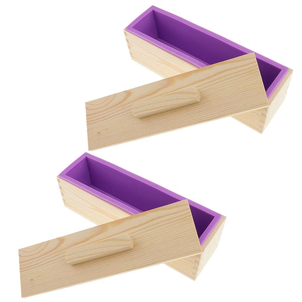misppro Lot de 2 moules rectangulaires en silicone 900 g