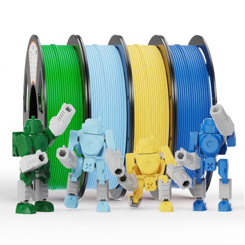 Image of YOOPAI PLA Filament 1.75mm, 250g PLA+ & Matte Bundle, 4 Rolls