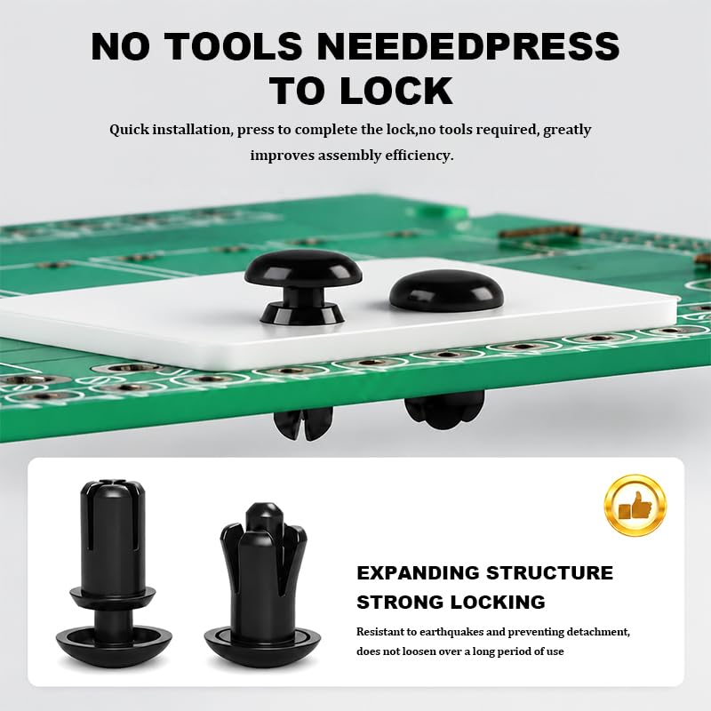 Push Head Fasteners, Nylon Push in Bumper Fastener Rivets