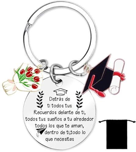 YZLPLP Llavero de graduación Regalos de graduación inspirados para ella Él Estudiantes Graduados Clase de escuela secundaria para llavero Llavero de graduación Recuerdo de estudiante graduación (1)