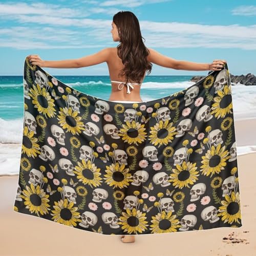 JEOCODY Swimsuit Coverup for Women Trendy Plus Size Beach Coverup Soft Beach Sarong Wrap Bottom4