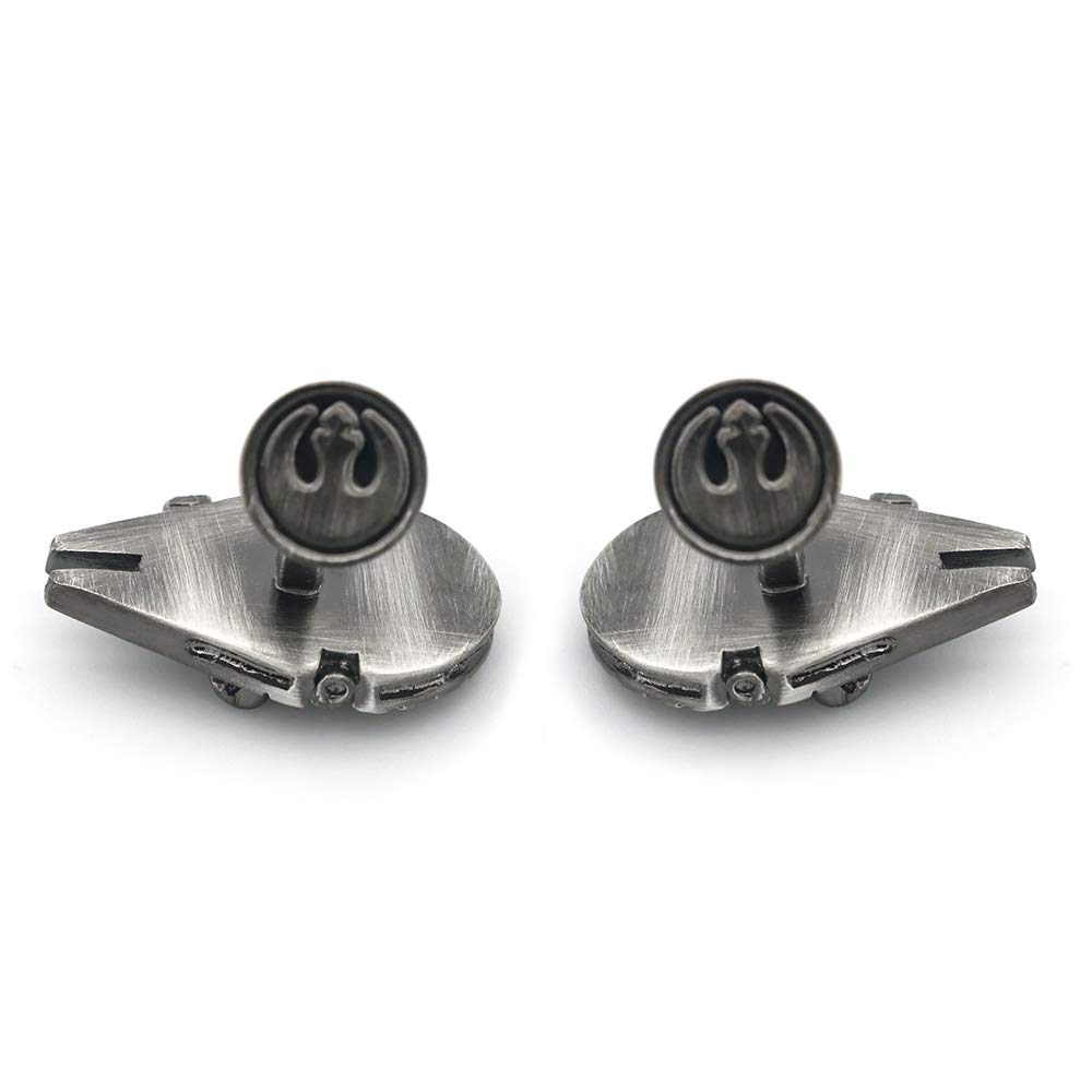 Gemelos de Camisa Halcón Milenario SW 25x16mm Gemelos Originales Para Camisas | Para Hombres y Niños | Regalos Para Bodas, Comuniones, Bautizos y Otros Eventos